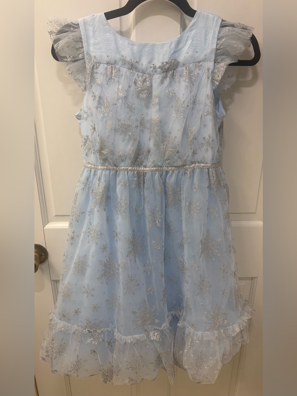 Disney Frozen x Janie and Jack Tulle Snowflake Sparkle Elsa Dress, Size 12